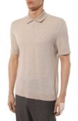 Поло из хлопка и льна Zegna UD372A7/D727 фото 3