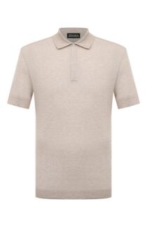 Поло из хлопка и льна Zegna