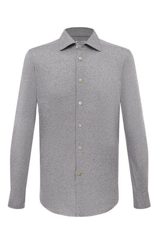 Хлопковая рубашка Kiton UCIH07018 фото 1