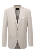 Пиджак из шерсти и хлопка BOSS 50509548 фото 1